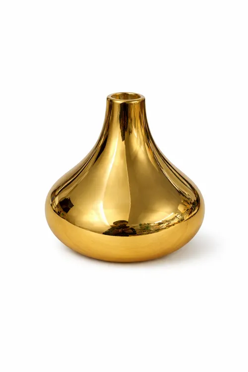 Organic Gold Bud Vase