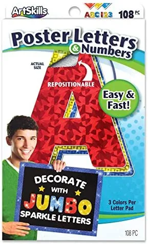 Jumbo Sparkle Quick Letters 