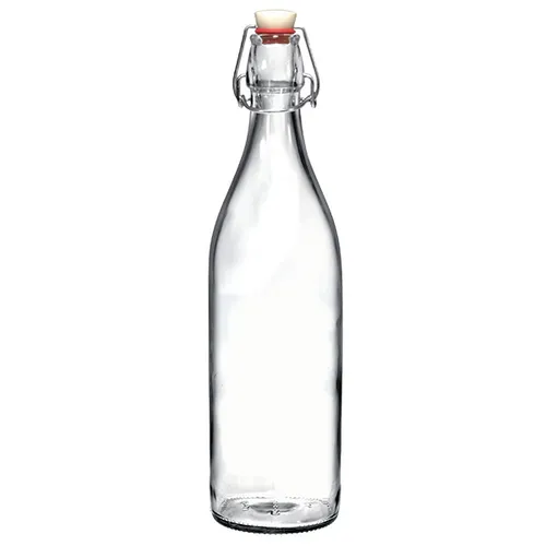 Clear Giara Glass Water Bottle 