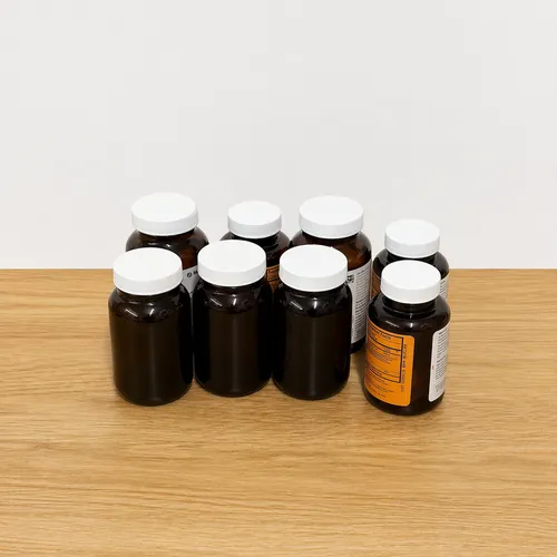 Brown Pill Bottles - Set of 8