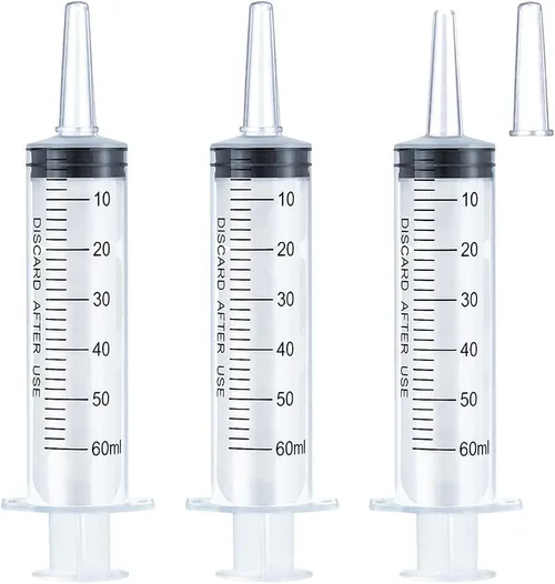 Syringe for Liquid 60ml - Set of 5