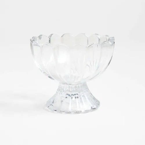 Glass Tulip Ice Cream Dish