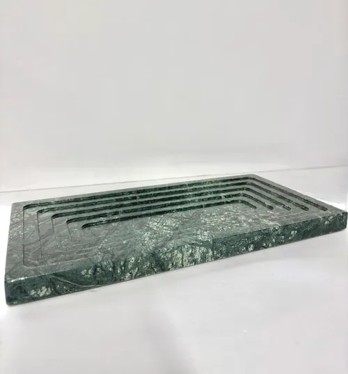 Foundations Green Marble Vanity Trays