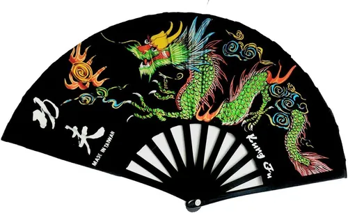 Dragon Pattern Folding Fan