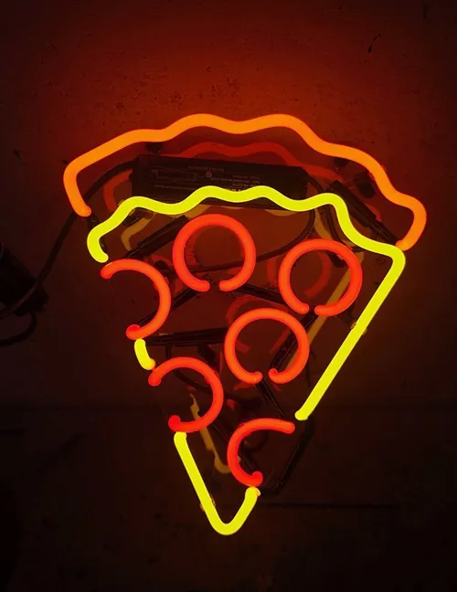 Neon Pizza Sign