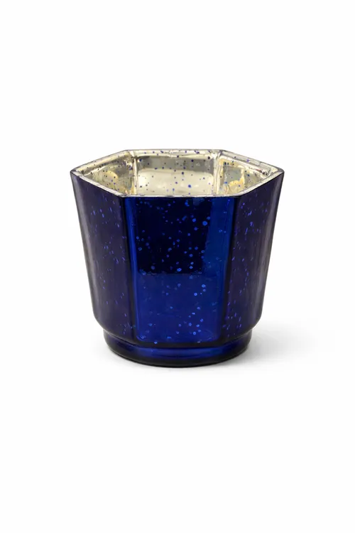 Blue Speckled Candle Holders