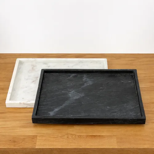 Marble Trays - Black and White