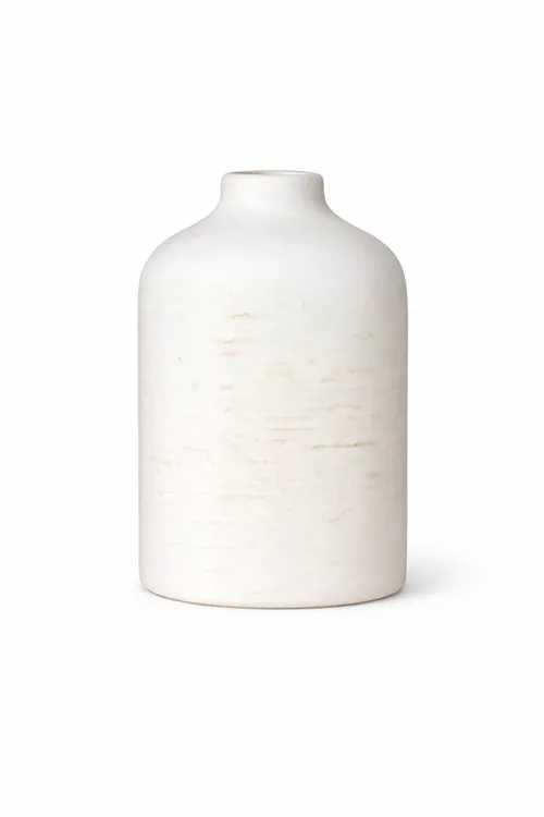 Minimalist White Ceramic Vase