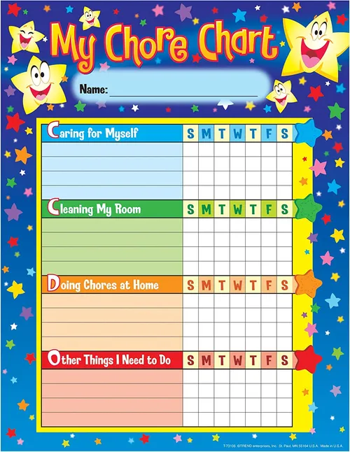 Stars Chore Charts 