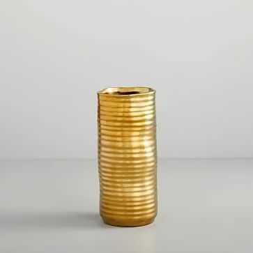 Molten Brass Metal Vase