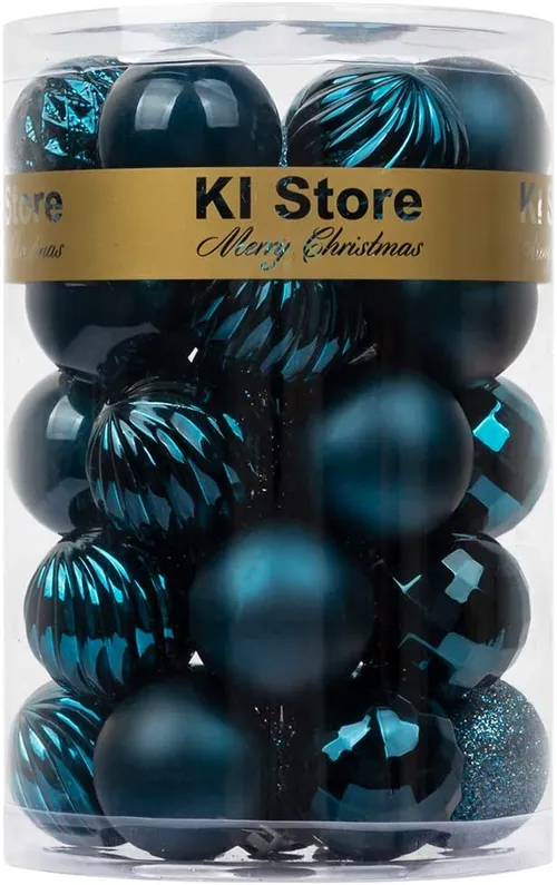 Blue Christmas Ornament Balls