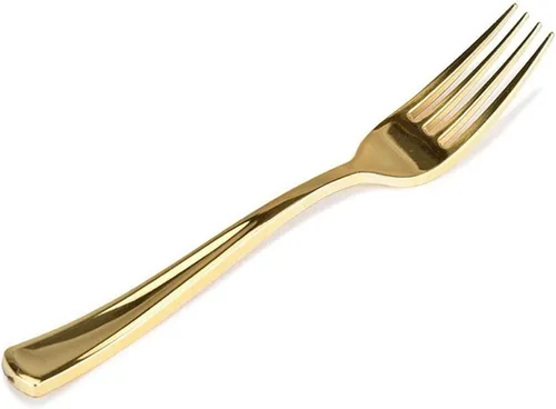 Gold Plastic Forks 