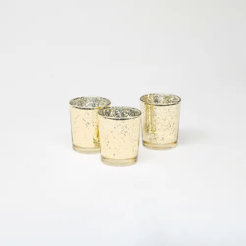 Gold Speckled Votive Holders