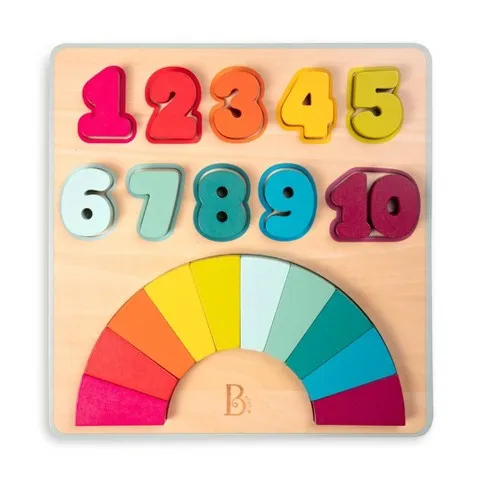 Wooden Number Puzzle - Counting Rainbows