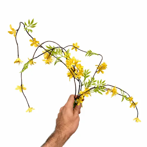 Artificial Yellow Forsythia Branch