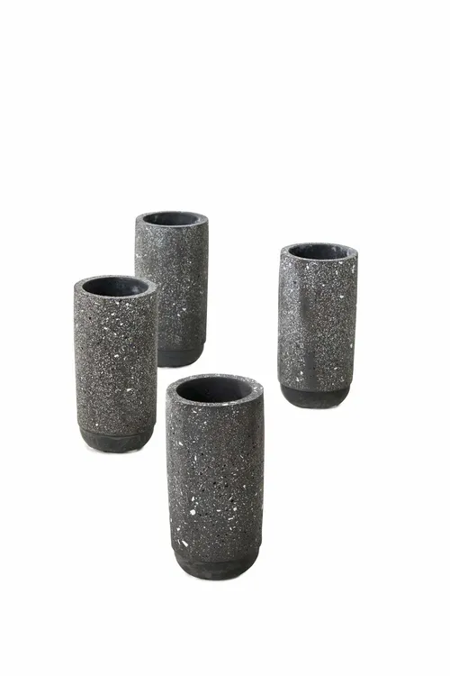 Black Terrazzo Bud Vase 