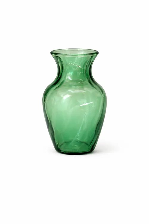 Small Emerald Green Glass Vase