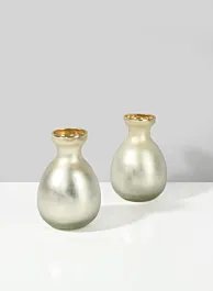 Pearl Glass Bud Vase