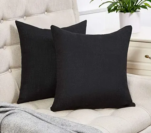 Black Pillow Covers 