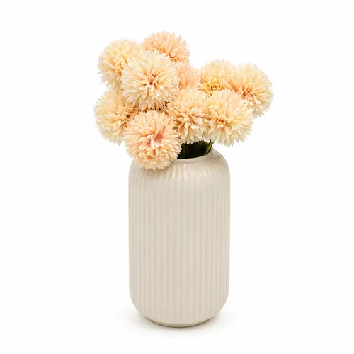 Artificial Blush Pompon Chrysanthemum Spray