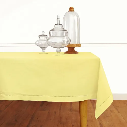 Yellow Cotton Linen Tablecloth