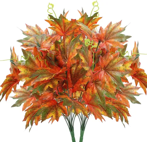 Artificial Silk Maple Leaf Shrubs