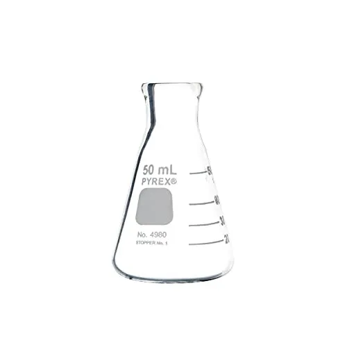 Glass Erlenmeyer Flask 50 mL - Set of 2