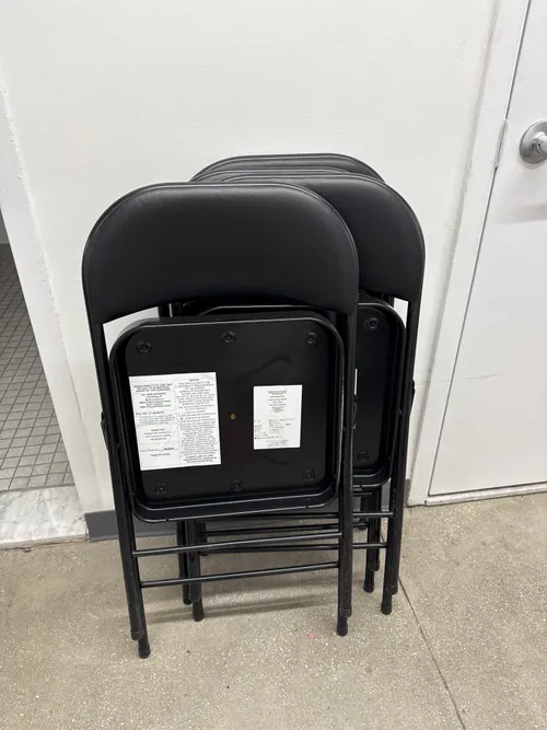 Black Metal Folding Chairs