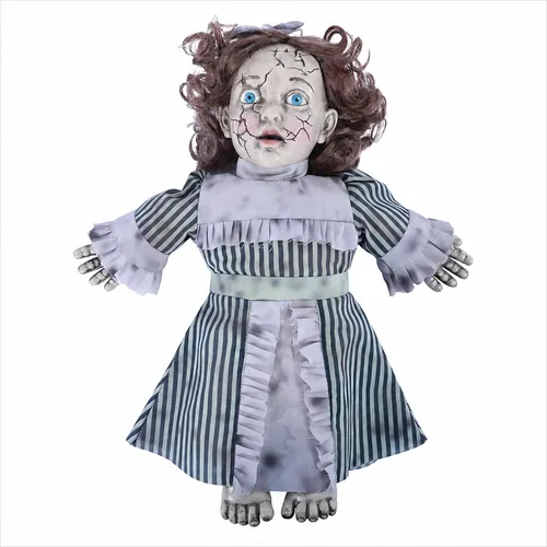 Halloween Haunted Striped Dress Doll