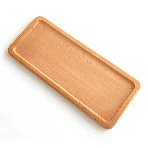 Solid Natural Wood Serving Tray