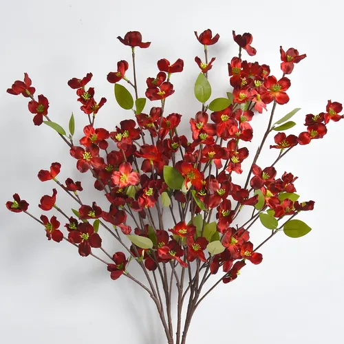 Artificial Silk Plum Blossom