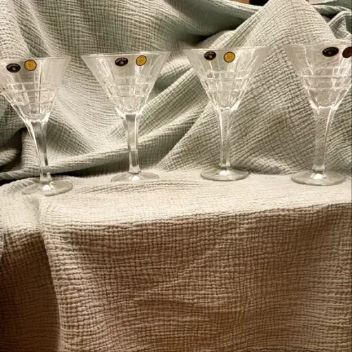 Bohemia Czech Crystal Martini Glass