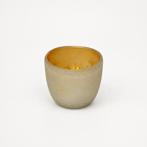 Grey & Gold Votives - Set of 8