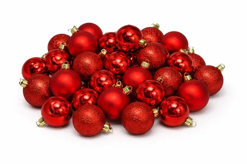 Red Christmas Balls Ornaments 