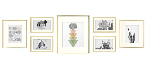 Assorted Gold Frame Set 