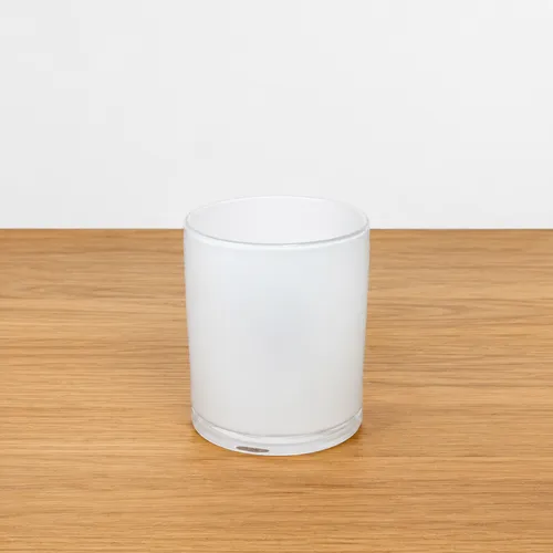 Frosted Glass Cylinder Vase