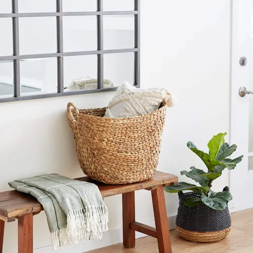 Brown Woven Wicker Baskets
