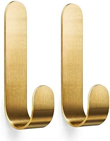Wall Mounted Brass Hooks 
