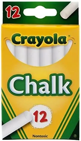 Crayola White Chalk 12 Pieces