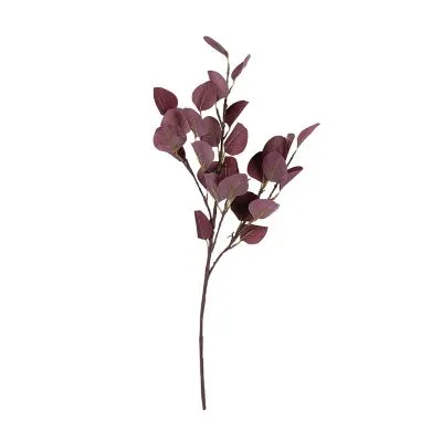 Artificial Purple Silver Dollar Eucalyptus Stem