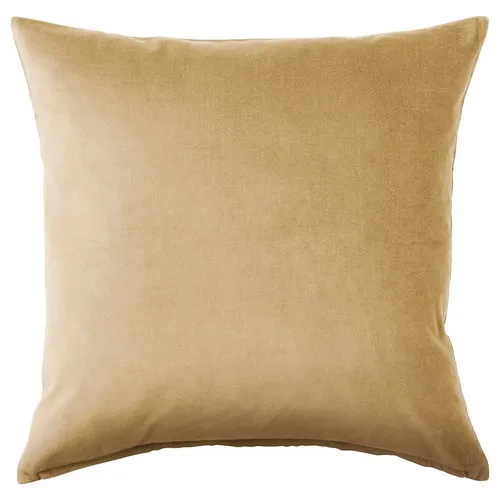  SANELA Faux Velvet Pillowcase Beige