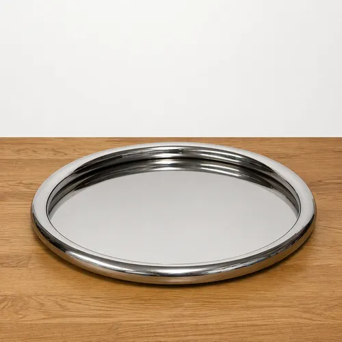 Silver Round Serving Tray 16
