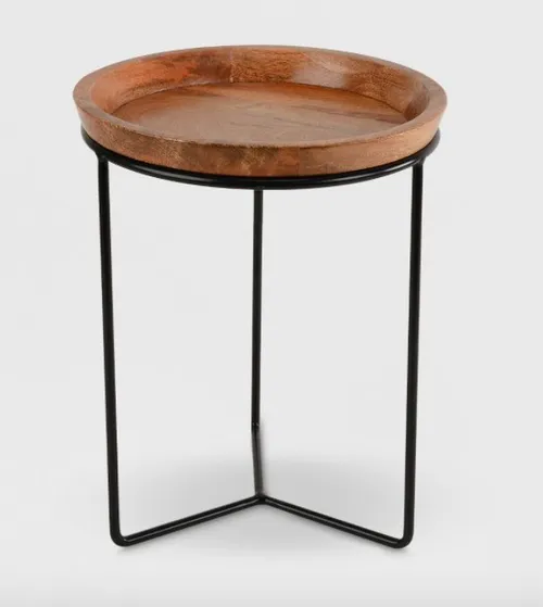 Wood Plant Stand Black 