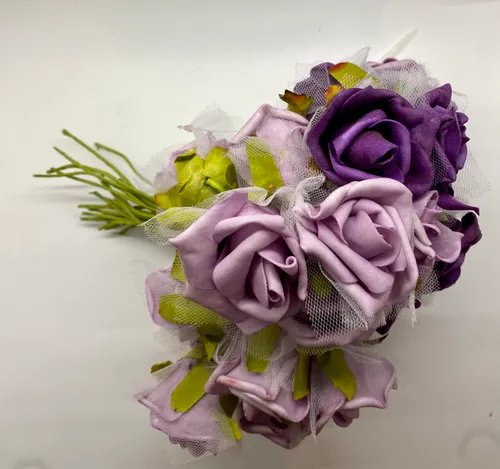 Bridesmaids Bouquet-Purple Roses