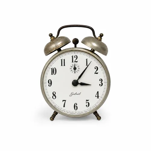 Vintage Alarm Clock - Silver