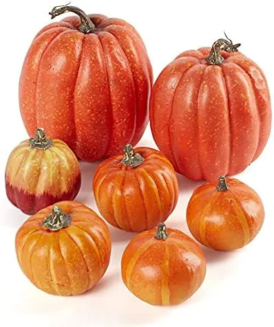 Artificial Pumpkins Assorted Sizes 