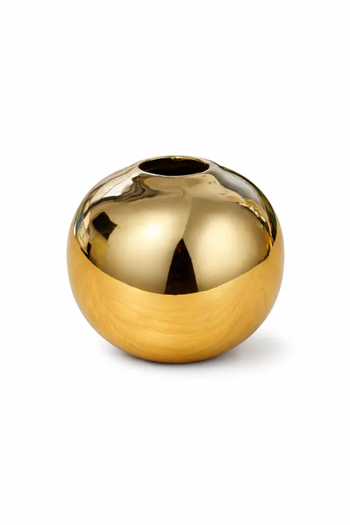 Shiny Gold Bud Vases - Set of 6