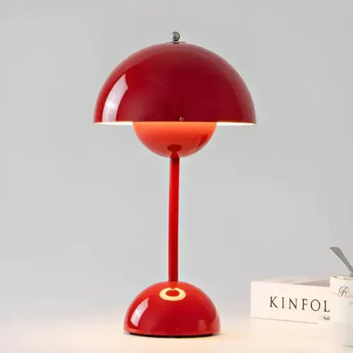 Red Flowerpot Lamp 12