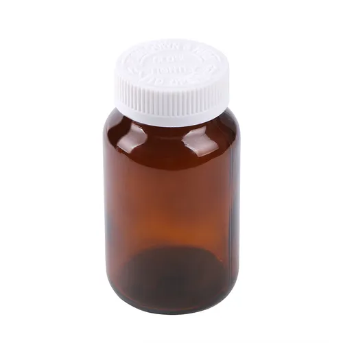 Empty Brown Glass Medicine Bottles