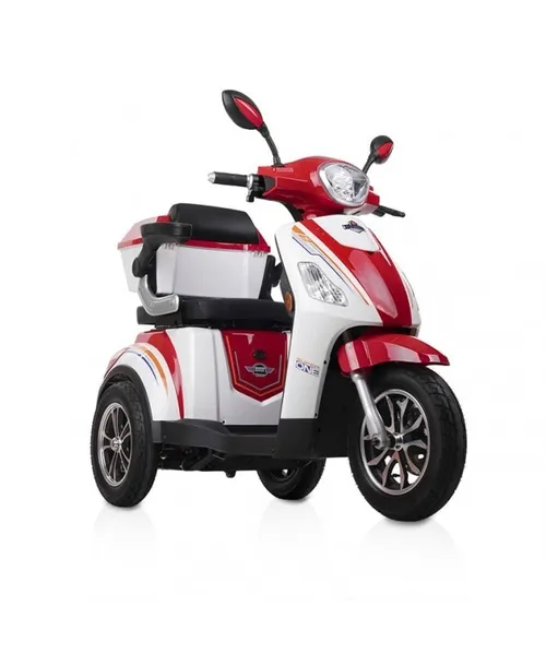 SCOOTER 6 - WHITE RED - MADIERA TOTALCARE  3 WHEELER XXL - MAX 160 KG